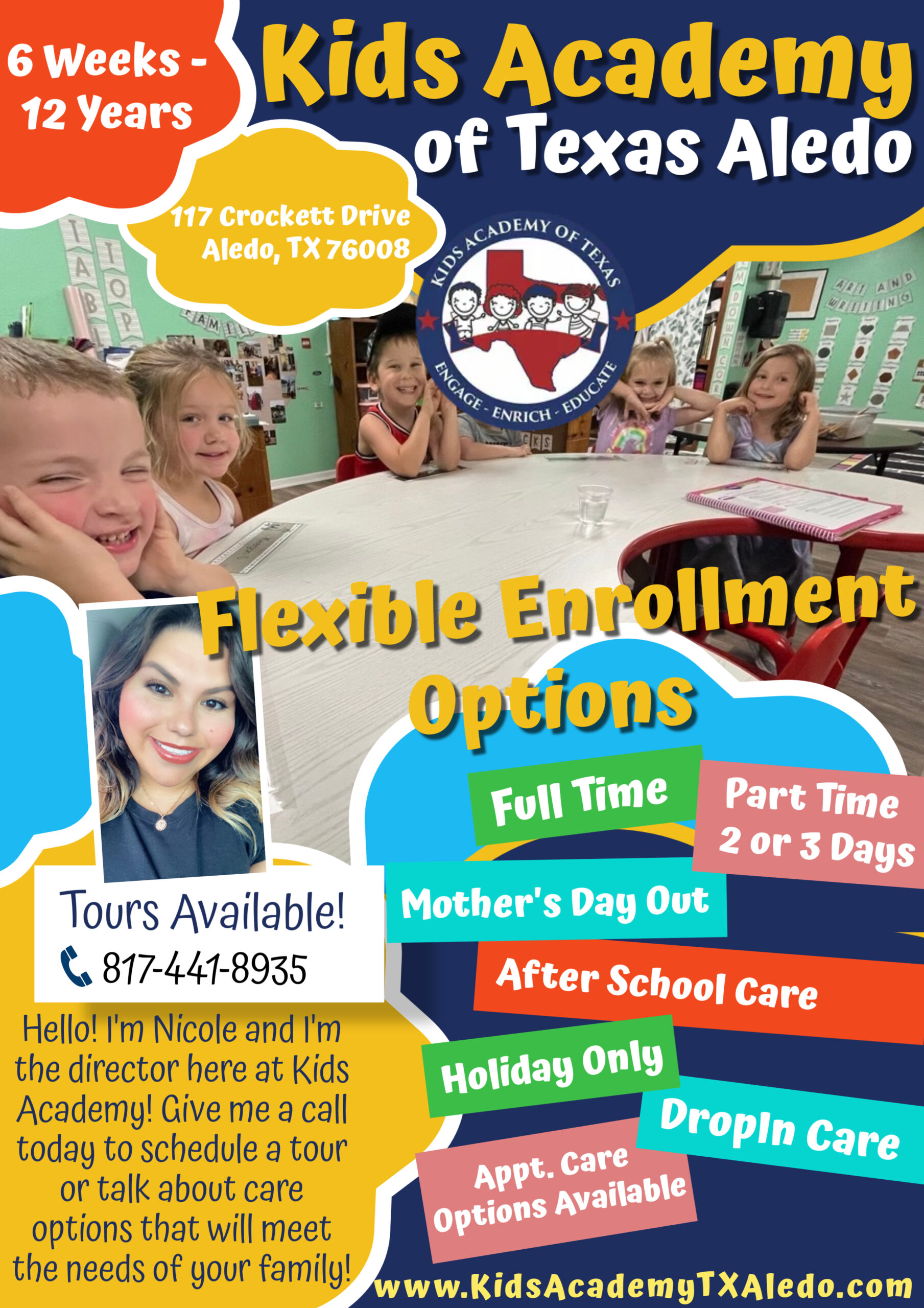 8-22-25 - Childcare Enrollemnt services Flyer Poster